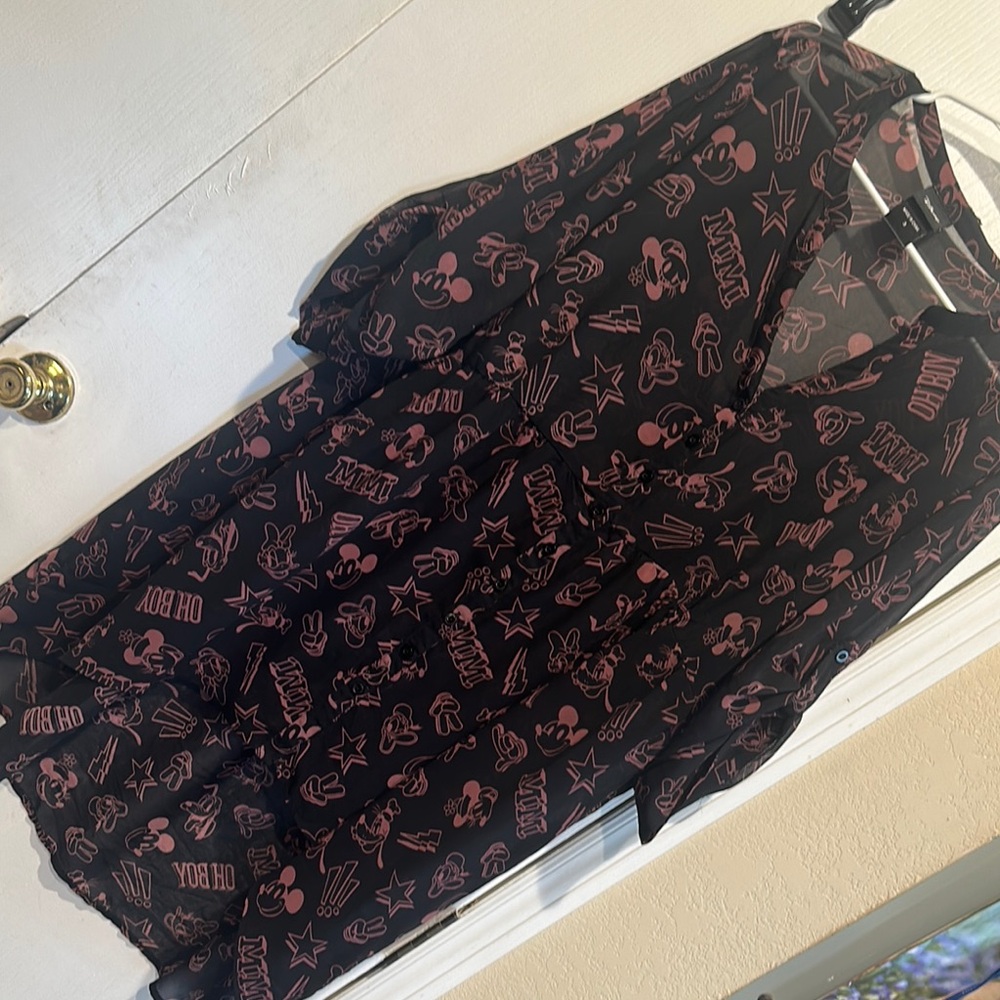 Mickey and Friends dress shirt (high/low) dressy for work!